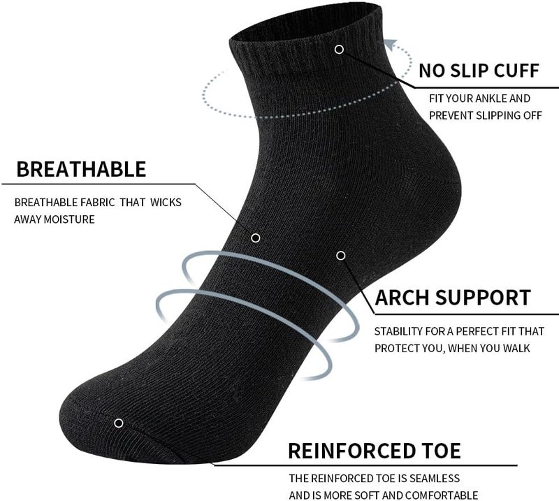 JOYNÉE 8/16 Pairs Womens Ankle Socks Lightweight Breathable Low Cut Casual Socks,Sock Size:9-11 - Image 2